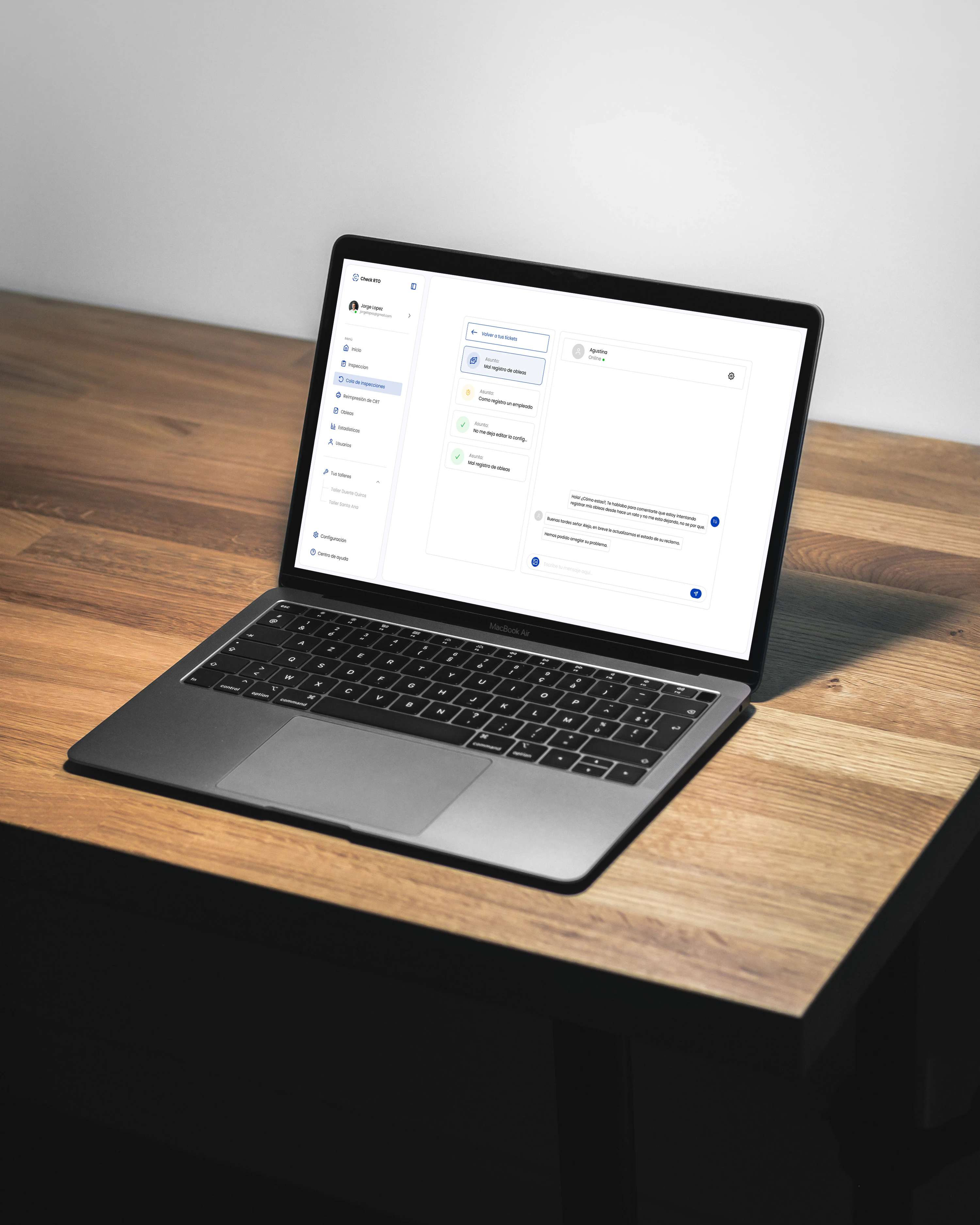 CheckRTO — Web Development, screen 1