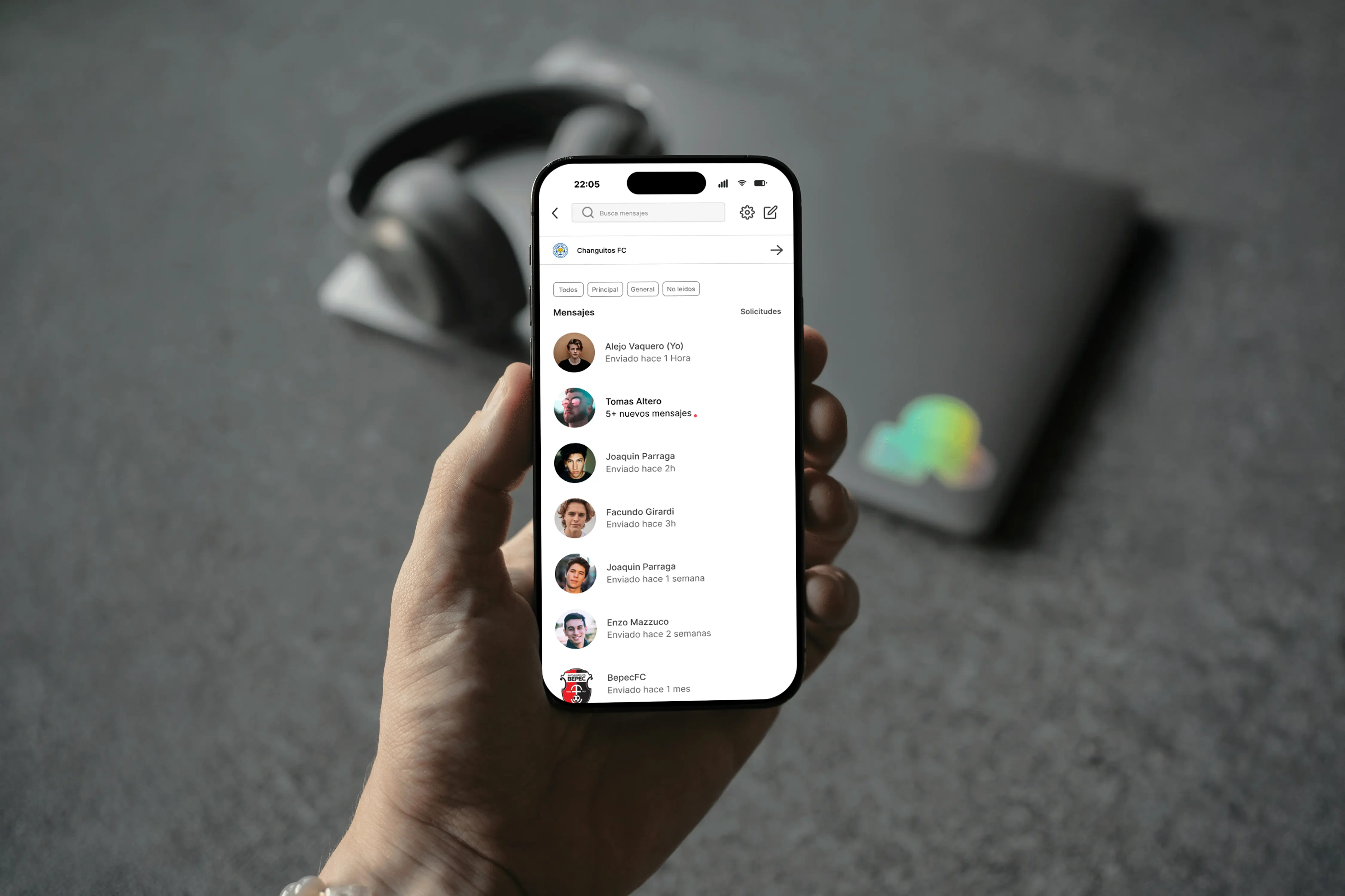 PartidosYa — UX/UI Design, screen 1